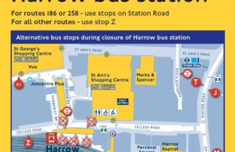 Harrow bus station closure
