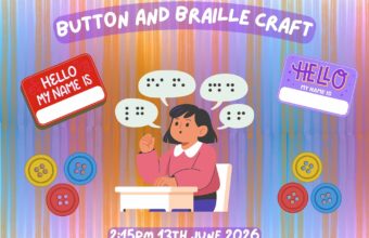 Button and Braille craft